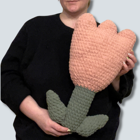Light Pink Tulip Pillow