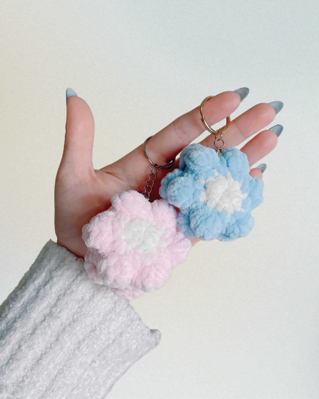 Flower Puff Keychain