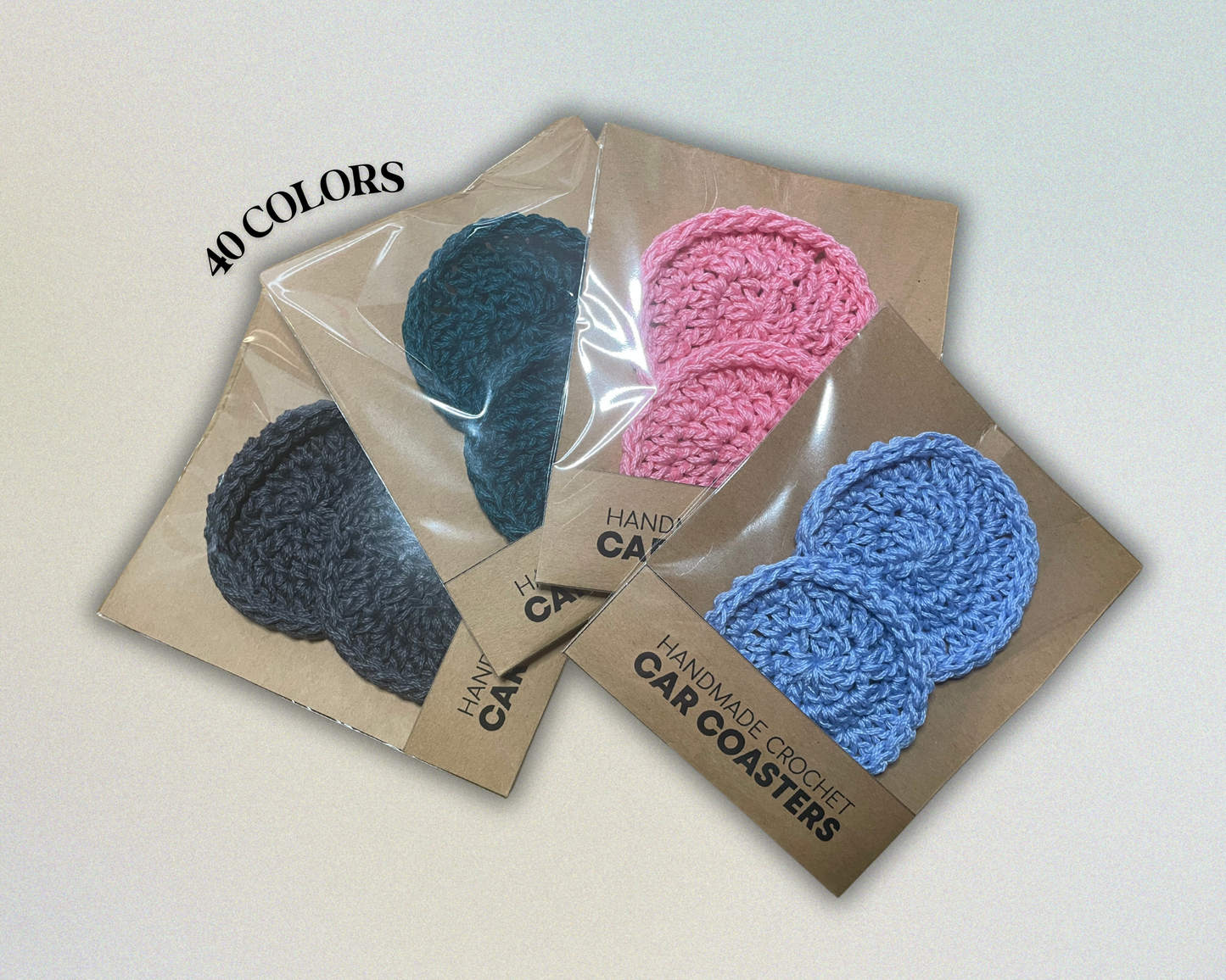 Cotton Car Coasters (2-Pack)