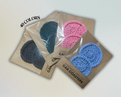 Cotton Car Coasters (2-Pack)