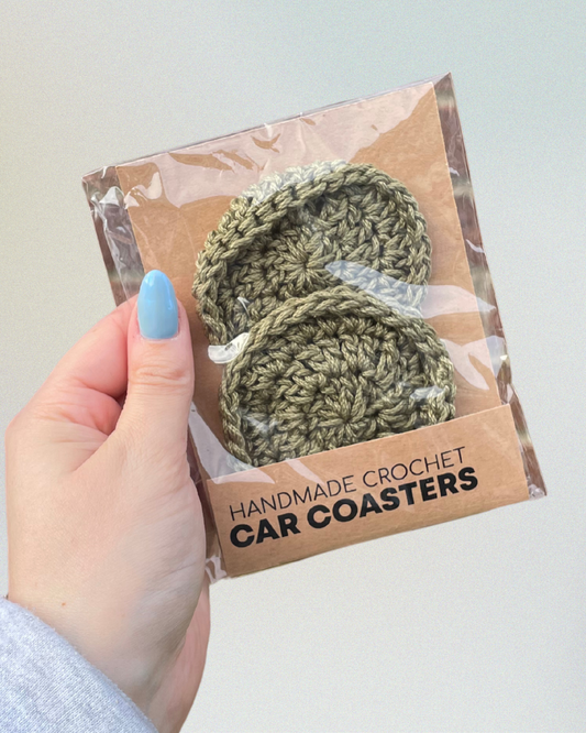 Cotton Car Coasters (2-Pack)