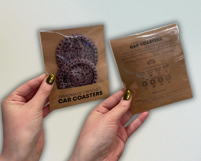 Cotton Car Coasters (2-Pack)