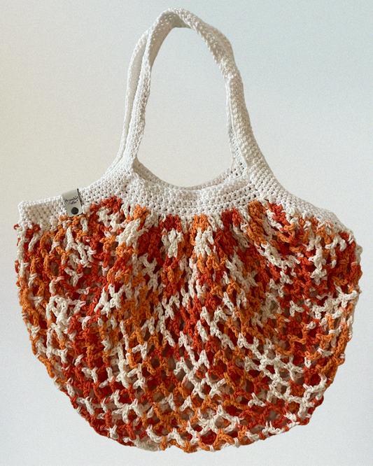 Market Tote Bag | Creamsicle
