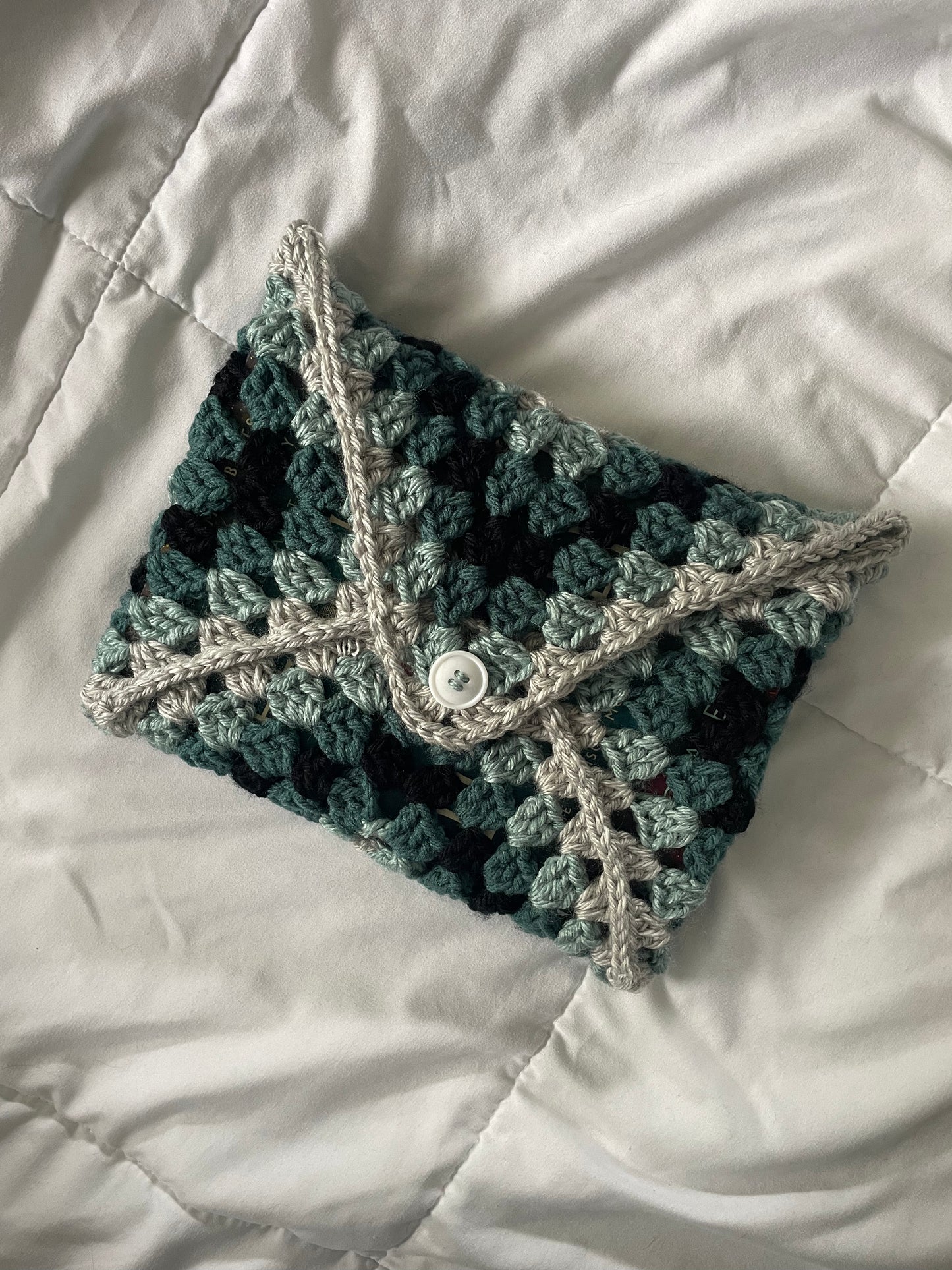 Teal and Green Gwinny Book and iPad Sleeve