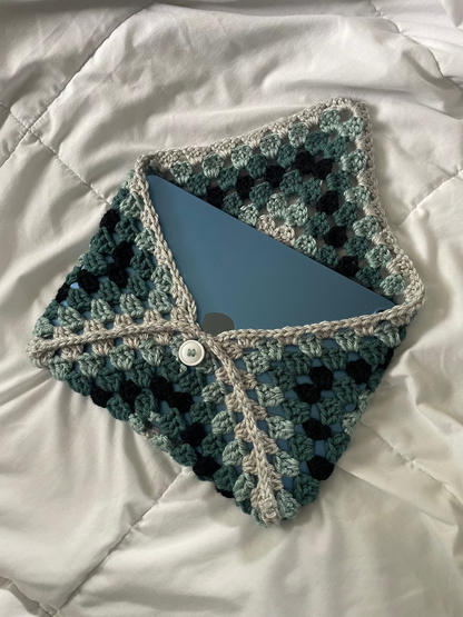 Teal and Green Gwinny Book and iPad Sleeve