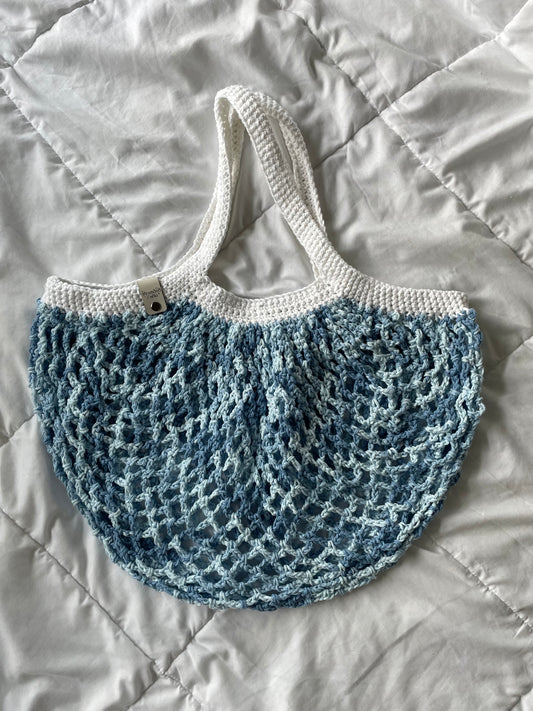 Market Tote Bag | Faded Denim